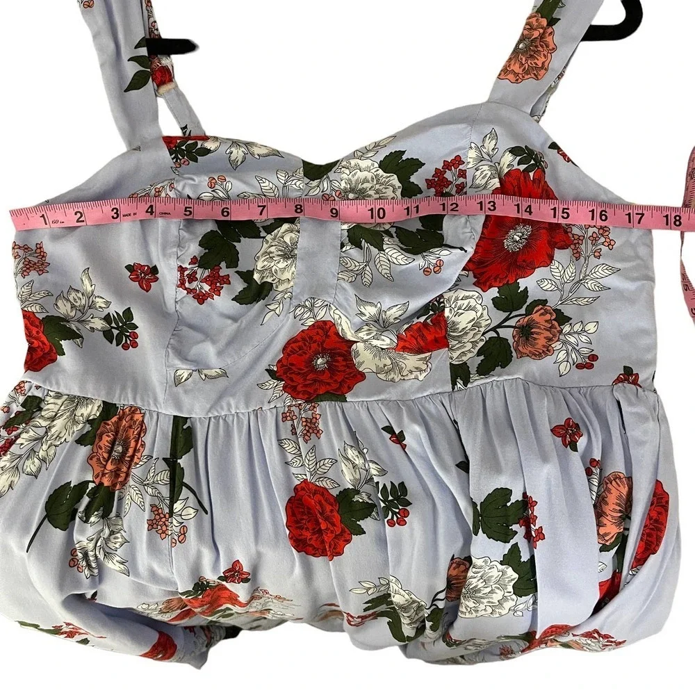 Torrid Floral Mini Challis Skater Dress Size 1X - Picture 7 of 12